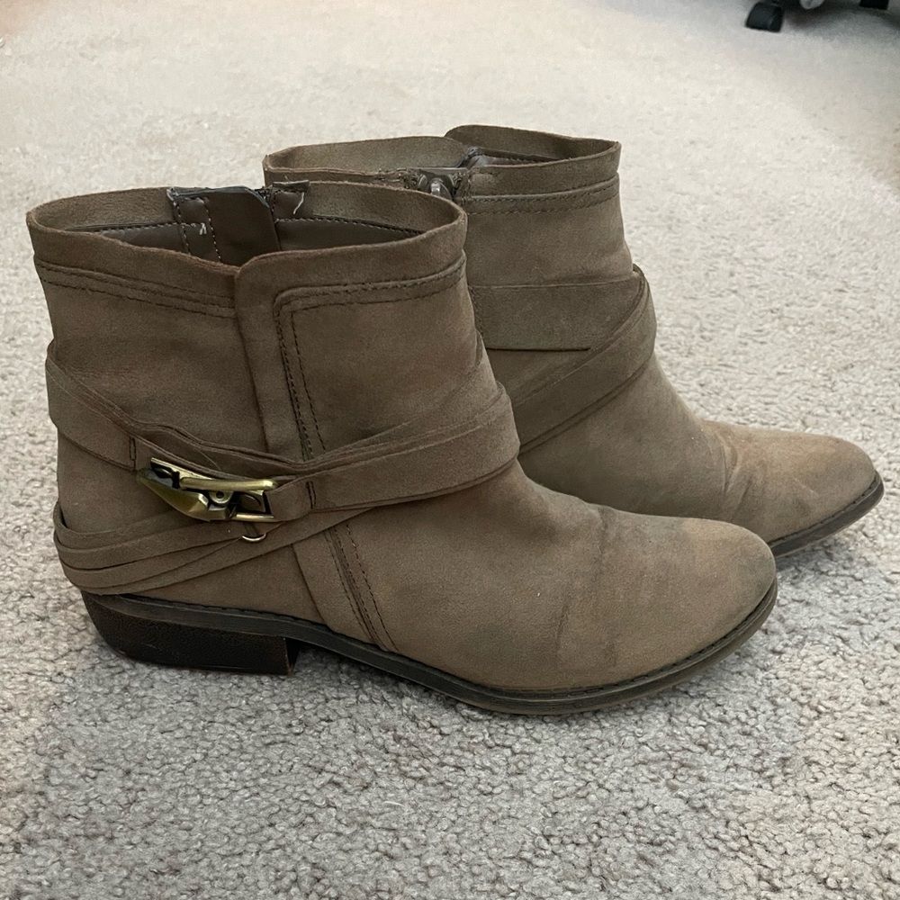 Fergalicious by Fergie Tan Ankle Boots